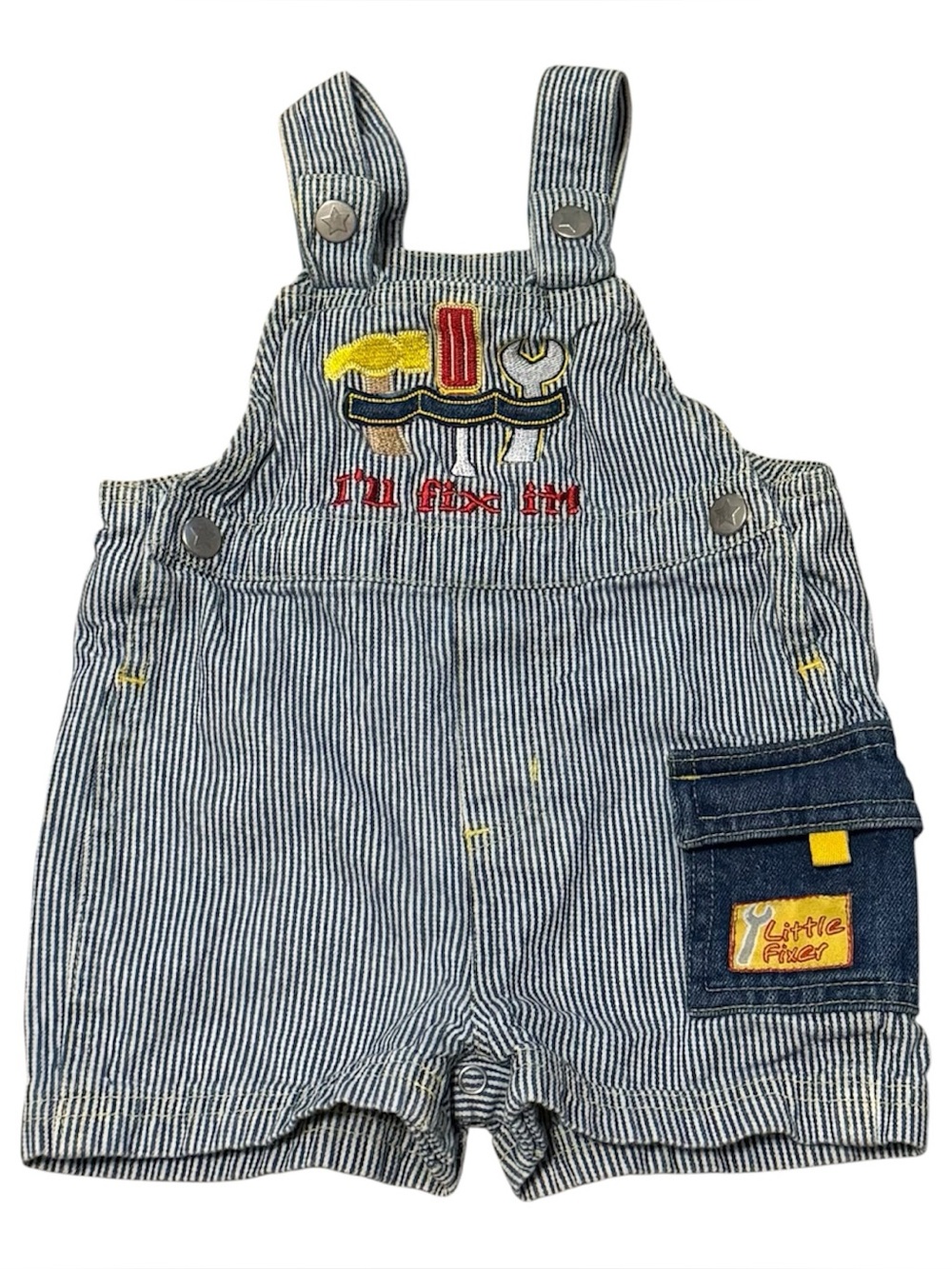 Fisher Price Little Fixer Overalls 12M Tool Theme